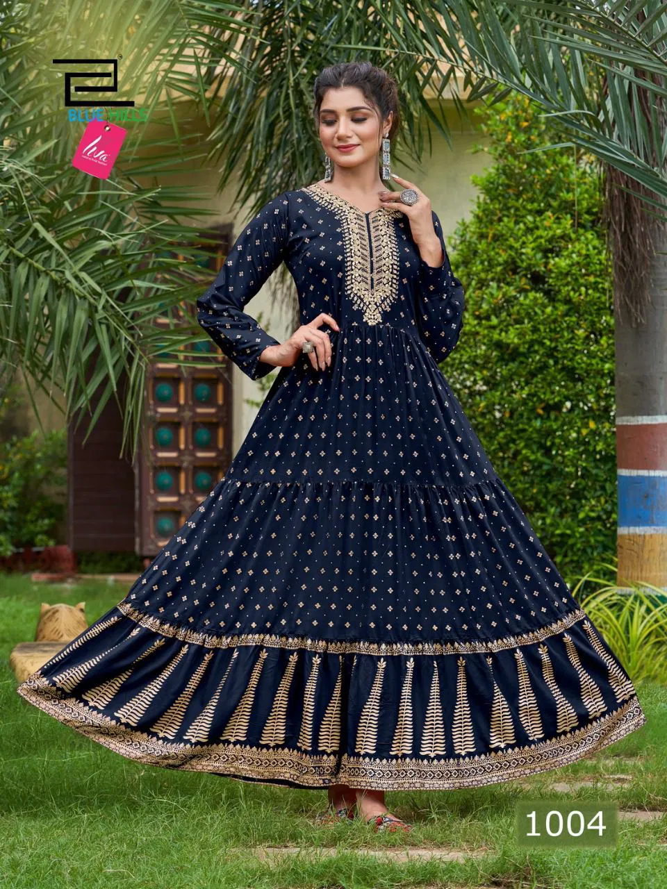 Blue Hills Aafat 1 Ethnic Wear Long Anarakali Gown Collection